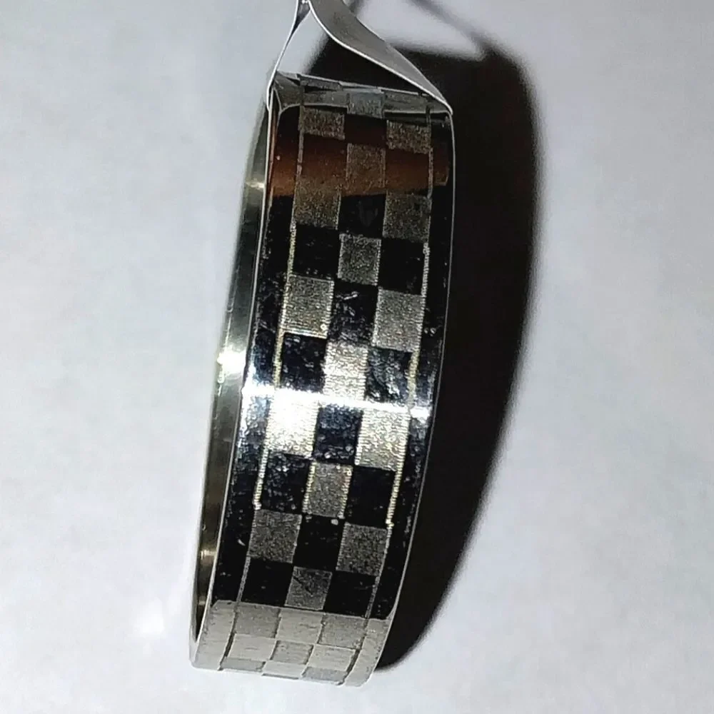 Stainless steel wide band hypoallergenic nickel free Men's ring sz 13
